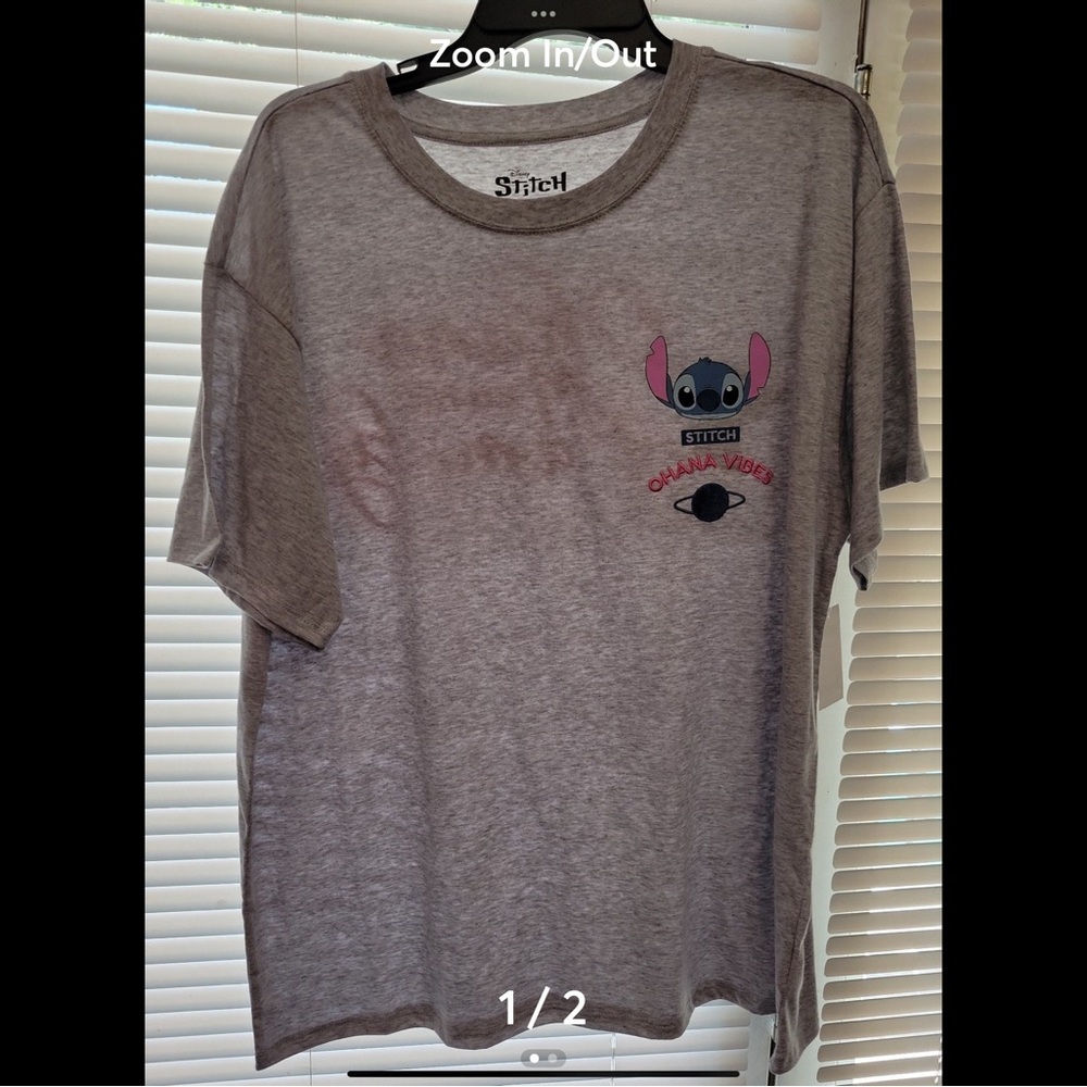 Gray Stitch Graphic T-Shirt